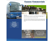 Tablet Screenshot of cannoncommercials.co.uk